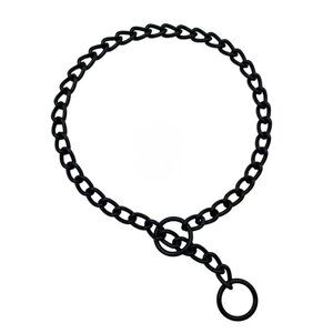 Heavy Chain Dog Metal Collar, Adjustable Weather Proof Alloy Steel Necklace